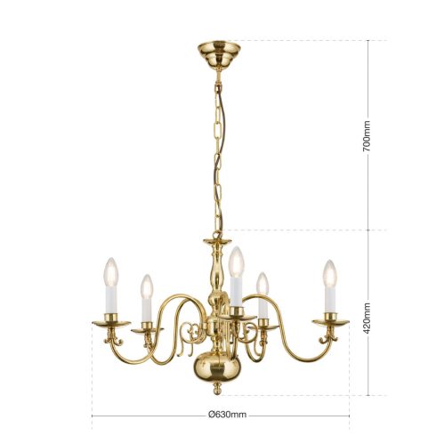 Orion Csillár OR 1235-5 MS FLAMISCH 001774