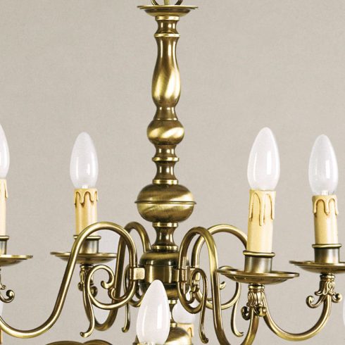 Orion Csillár OR 1235-8+4 Patina FLAMISCH 001927