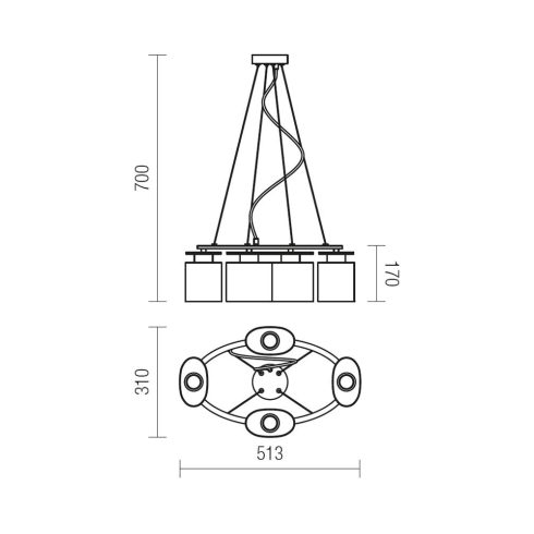 Redo SML Függeszték 01-1030 SHAPE