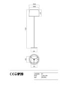 Redo Álló lámpa 01-1149-BR-SCFR-IV SAVOY