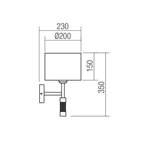 Redo SML Fali lámpa 01-1176 ASTRID