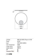 Redo Fali lámpa 01-1702-TRIAC ORBIT