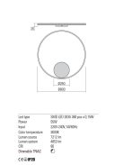 Redo Fali lámpa 01-1706-TRIAC ORBIT