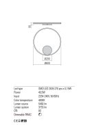 Redo Fali lámpa 01-1904-TRIAC ORBIT