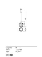 Redo Függeszték 01-2065 PLUMEN