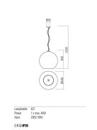 Redo Függeszték 01-2077 BOWL