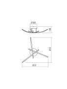Redo Mennyezeti lámpa 01-2184 SPATHA