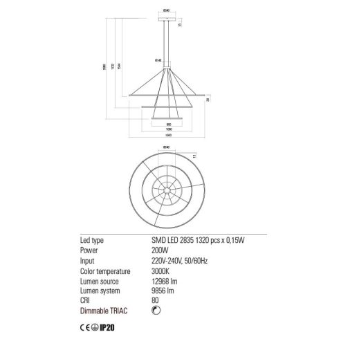 Redo Függeszték 01-2245 ORBIT