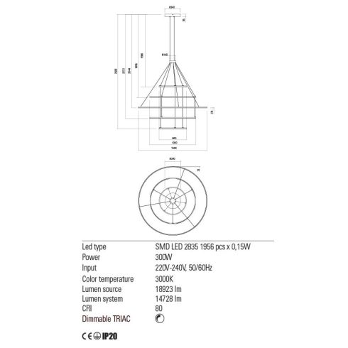 Redo Függeszték 01-2250 ORBIT