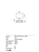 Redo Fali lámpa 01-2386 TABLET