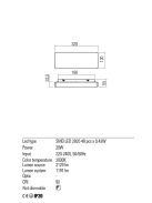 Redo Fali lámpa 01-2389 TABLET