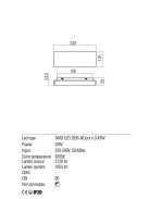 Redo Fali lámpa 01-2390 TABLET