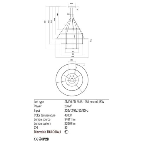 Redo Függeszték 01-2488 ORBIT