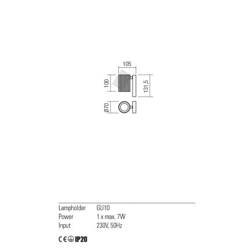 Redo Fali lámpa 01-2582 DELPHI