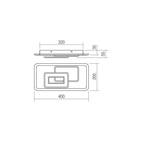 Redo Fali lámpa 01-3017 STRATOS