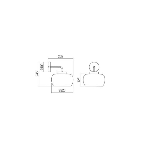 Redo Fali lámpa 01-3064 CROMA