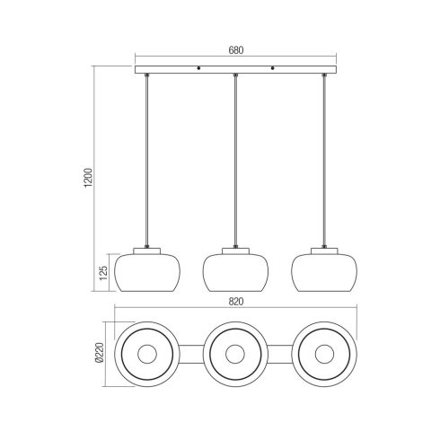 Redo Függeszték 01-3068 CROMA