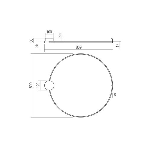 Redo Fali lámpa 01-3104 ATOM