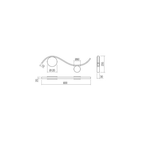 Redo Fali lámpa 01-3109 WAVE