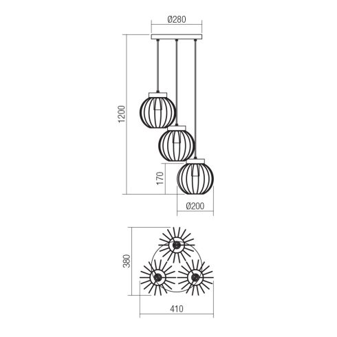 Redo Függeszték 01-3137 TRELLIS