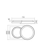 Redo Mennyezeti lámpa 01-3370 COMBI