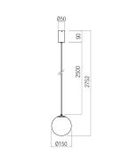 Redo Függeszték 01-3593 IRIDES