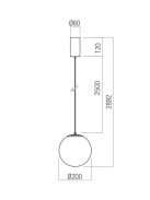 Redo Függeszték 01-3594 IRIDES