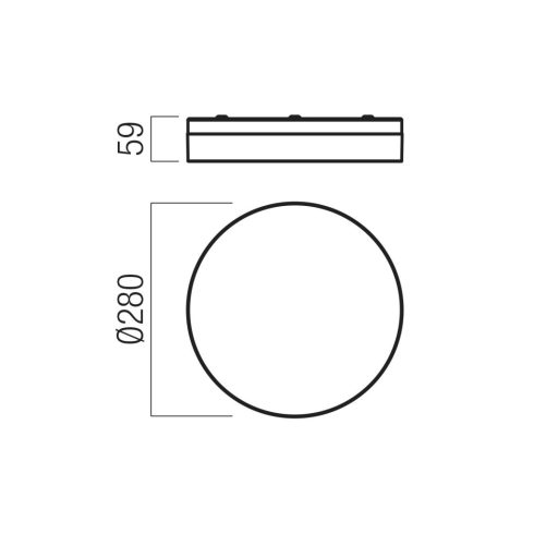 Redo Mennyezeti lámpa 01-3728 FRISBI