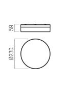 Redo Mennyezeti lámpa 01-3735 FRISBI