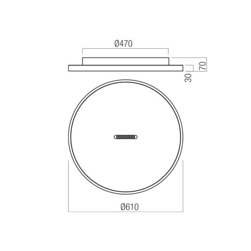 Redo Mennyezeti lámpa 01-3832 BUTTON