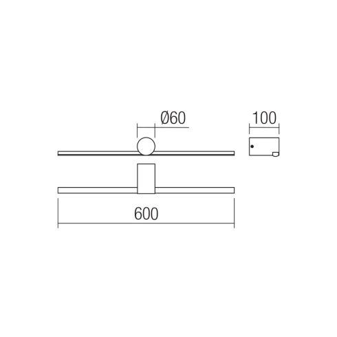 Redo Fürdőszobai lámpa 01-4030 ROW