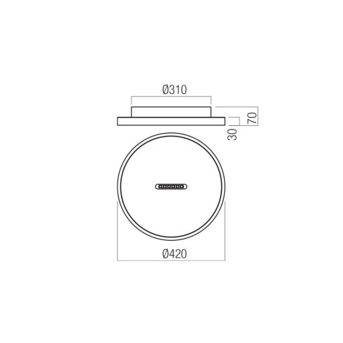 Redo Mennyezeti lámpa 01-4290 BUTTON