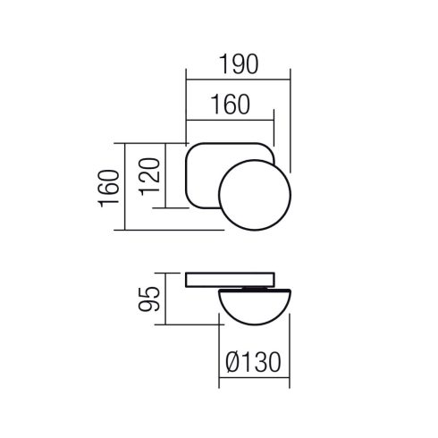 Redo Fali lámpa 01-4324 LUMIEN