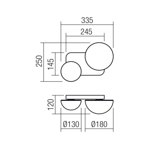 Redo Fali lámpa 01-4327 LUMIEN