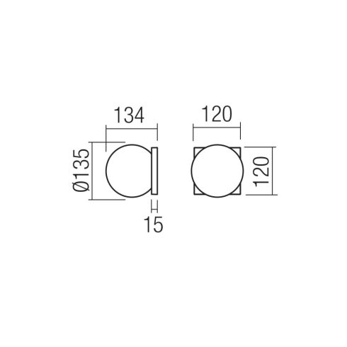 Redo Fürdőszobai lámpa 01-4382 OPALE