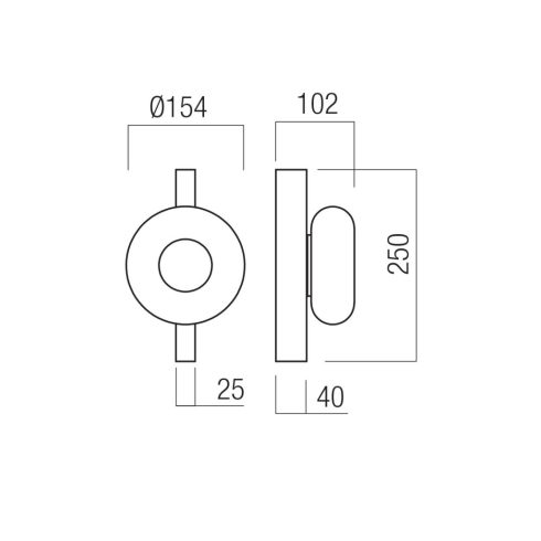 Redo Fali lámpa 01-4562 ETHOS
