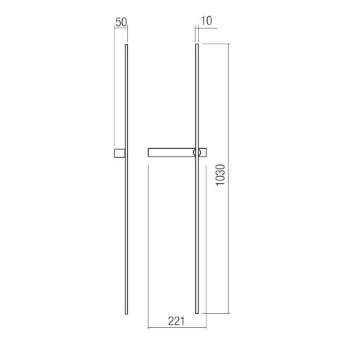 Redo Fali lámpa 01-4674 TANGENT