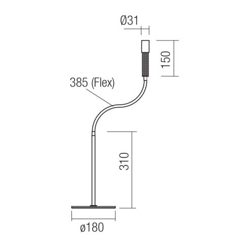 Redo Asztali lámpa 01-4720 DRILL