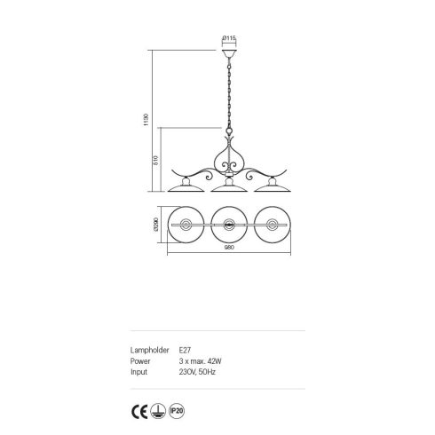 Incanti Csillár 02-759 LENA