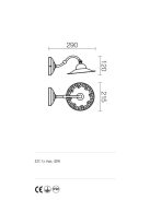 Incanti Fali lámpa 02-801-CF21 LEA