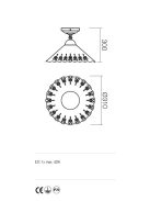 Incanti Mennyezeti lámpa 02-802-CT31 LEA