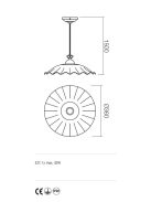 Incanti Függeszték 02-803-CC36 LEA