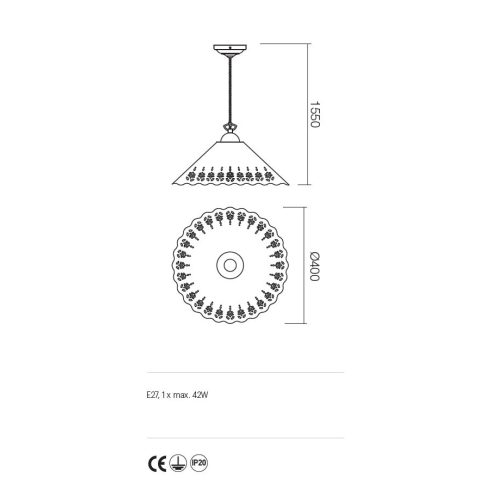 Incanti Függeszték 02-803-CT40 LEA