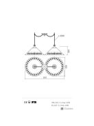 Incanti Függeszték 02-804-CT40 LEA