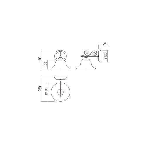Redo Fali lámpa 02-989 VERSUS