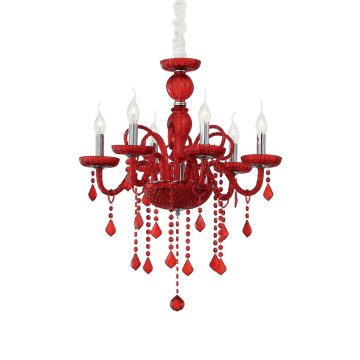 Ideal Lux Csillár GIUDECCA SP6 ROSSO 027418