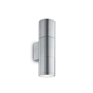   Ideal Lux Kültéri fali lámpa GUN AP2 SMALL ALLUMINIO 033013