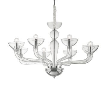Ideal Lux Csillár CASANOVA SP8 TRASPARENTE 044255