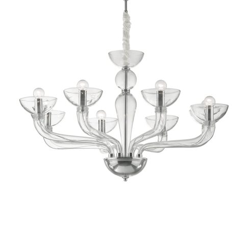 Ideal Lux Csillár CASANOVA SP8 TRASPARENTE 044255