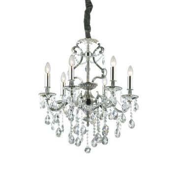 Ideal Lux Csillár GIOCONDA SP6 ARGENTO 044927